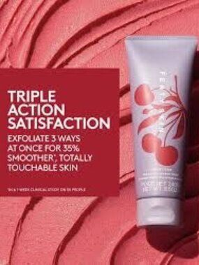 Fenty Beauty Cherry Dub Triple Action AHA Body Scrub 8.5 oz